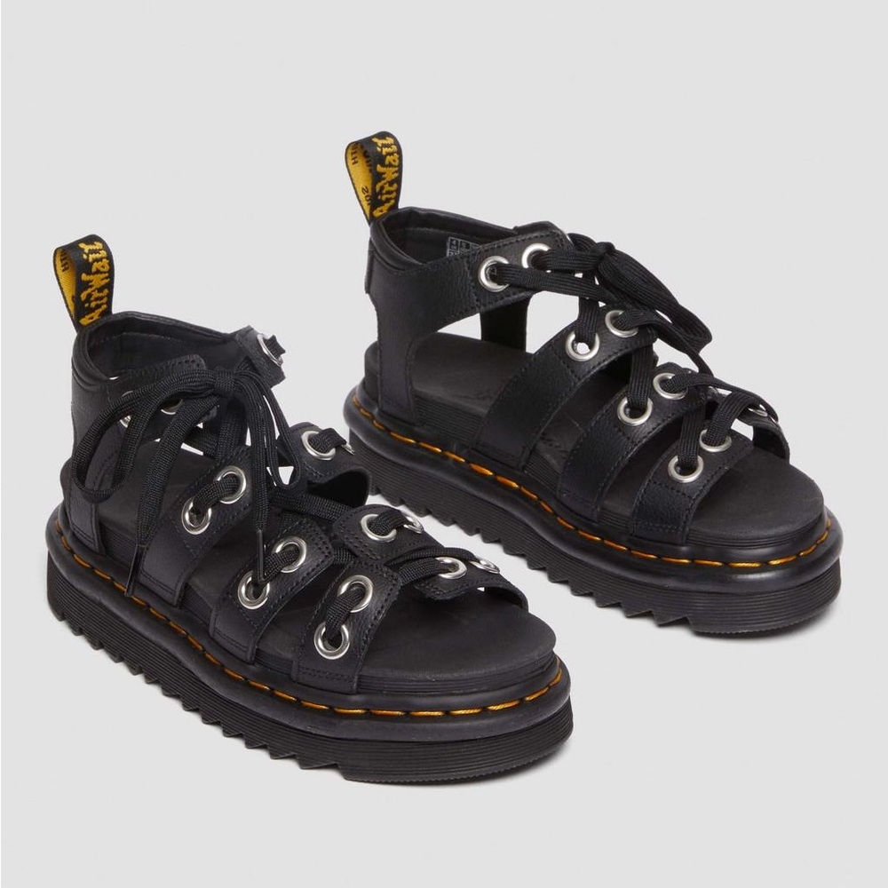 Blaire Hardware Leather Strap Sandals